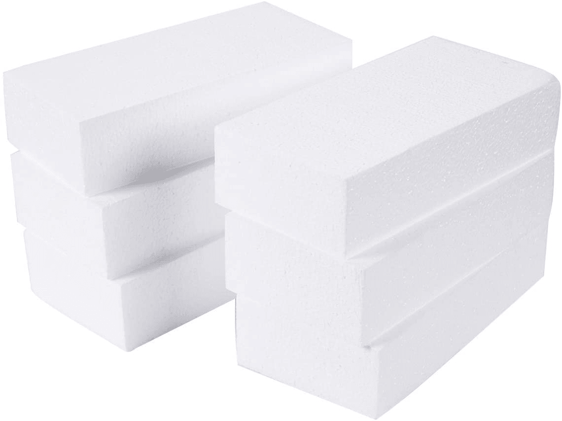 Polystyrene blocks in packaging
