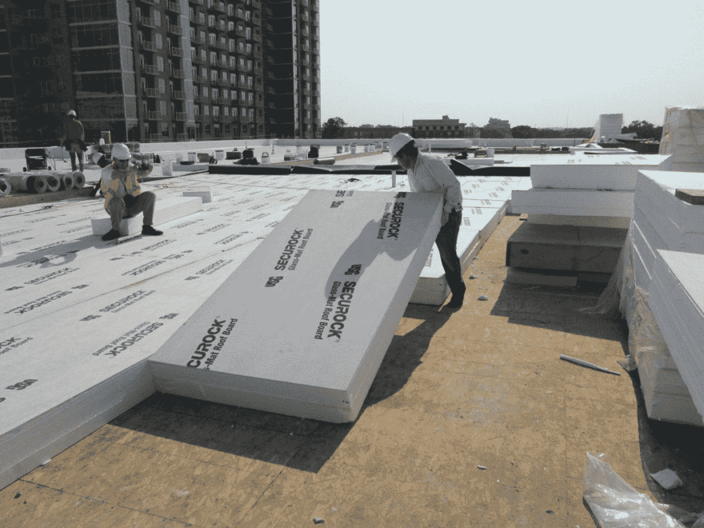Polystyrene roof blocks