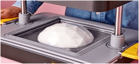 Vacuum forming to produce High Impact Polystyrene